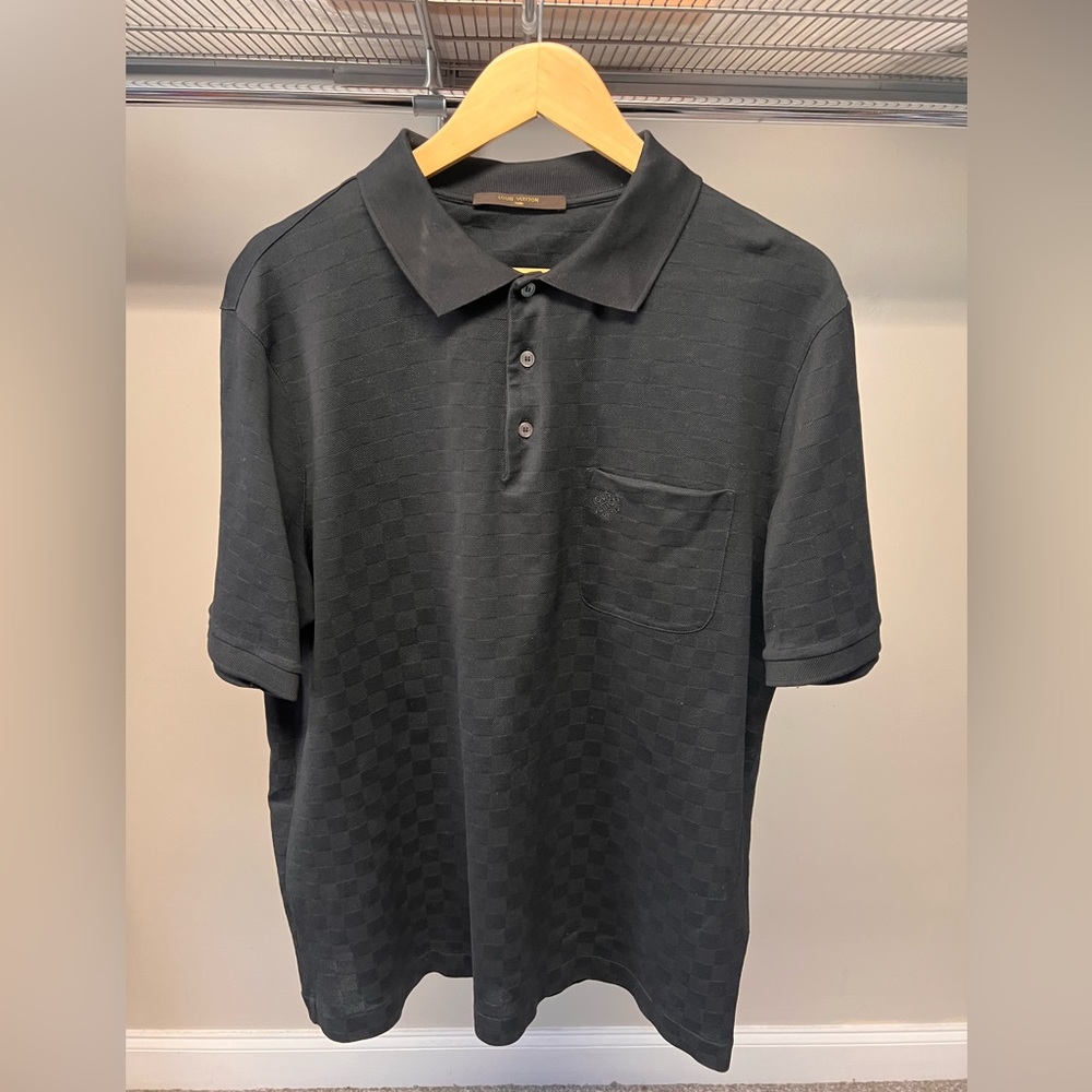 Mens Louis Vuitton Half Damier Pocket Polo